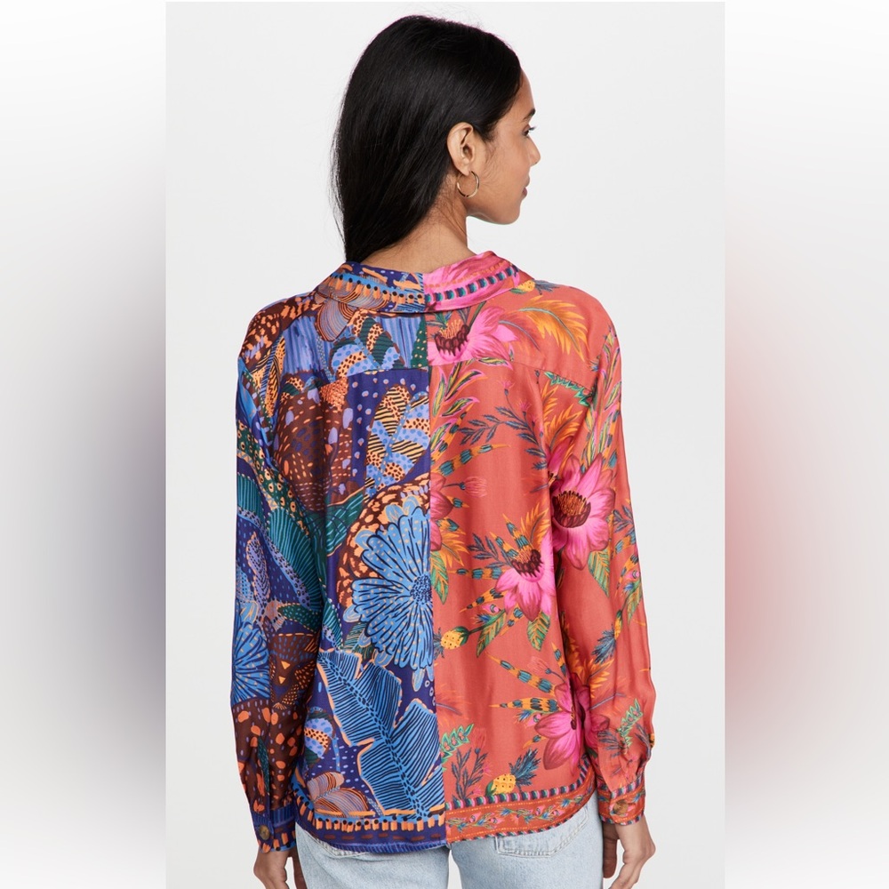 Farm Rio silk top - Picture 2 of 8